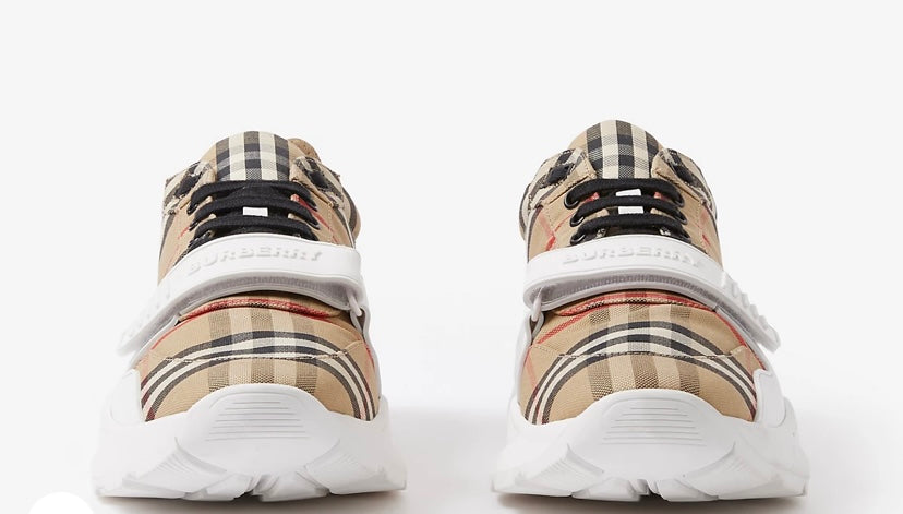 Burberry Ramsey Vintage daim cuir carreaux traditionnels